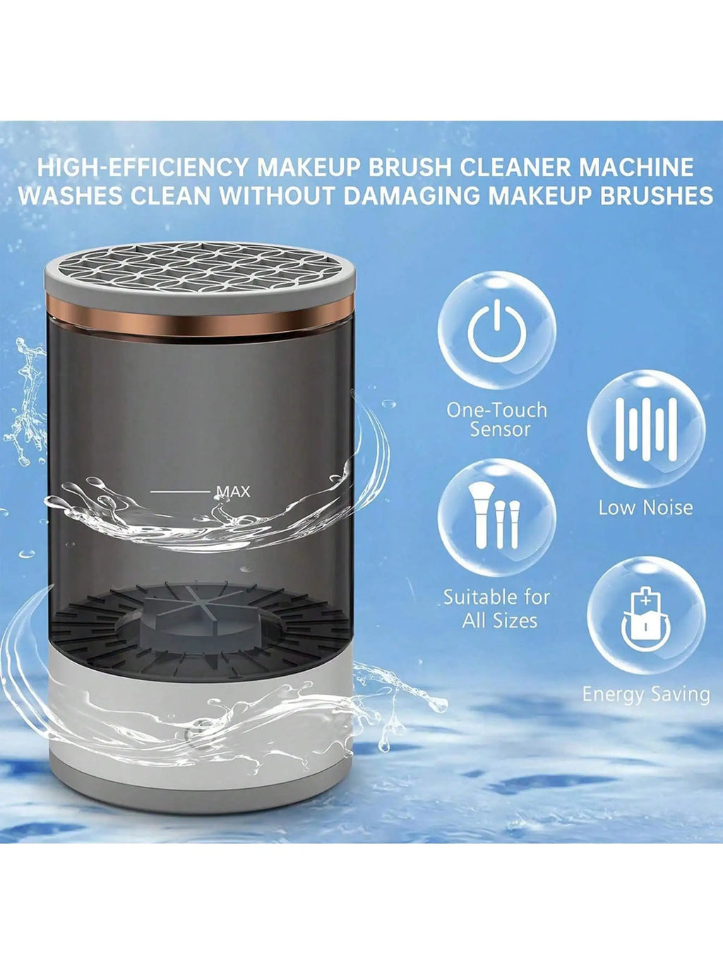 Professional Makeup Brush Washer – Fast, Deep, and Gentle Cleaning!