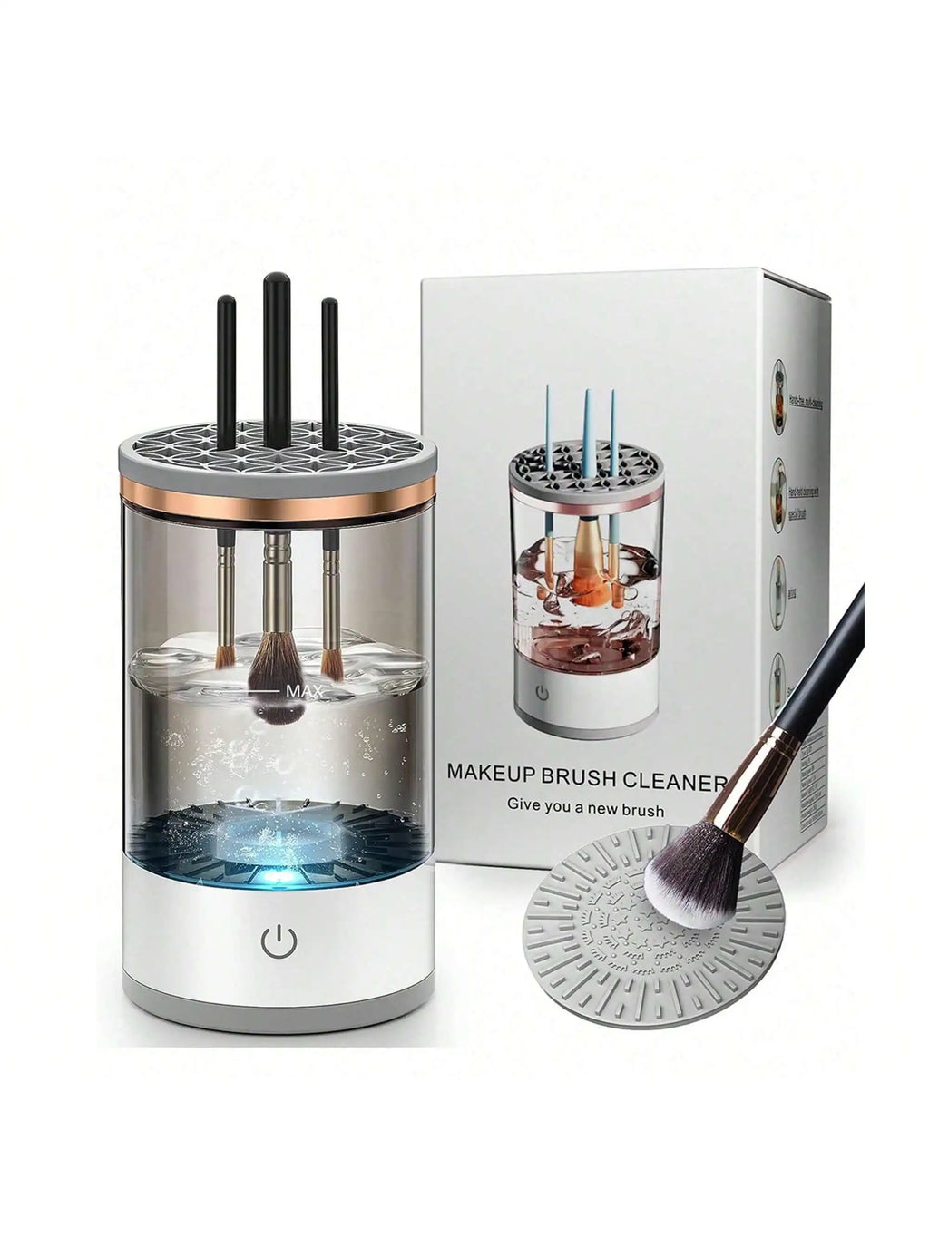 Professional Makeup Brush Washer – Fast, Deep, and Gentle Cleaning!